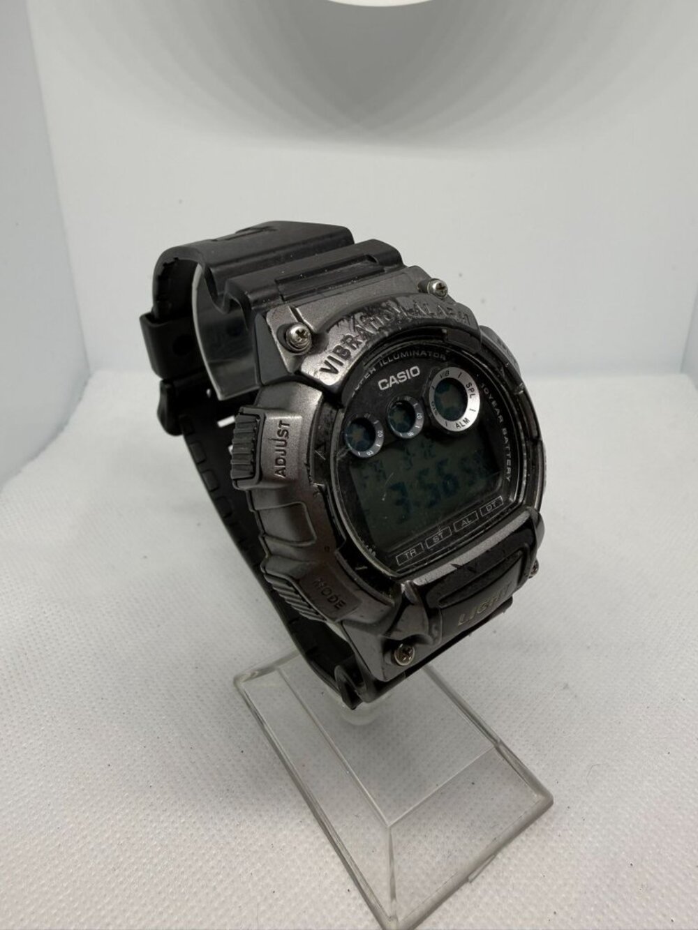Casio W-735H Men's Black Digital Sport Watch 100M WR Vibe Alarm AS-IS - Picture 8 of 11